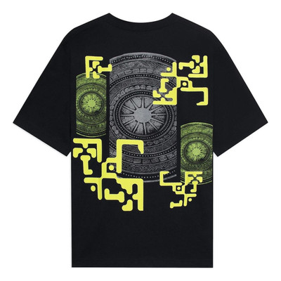 Li-Ning Li-Ning Geometry Graphic T-shirt 'Black Yellow' AHSSB29-4 outlook