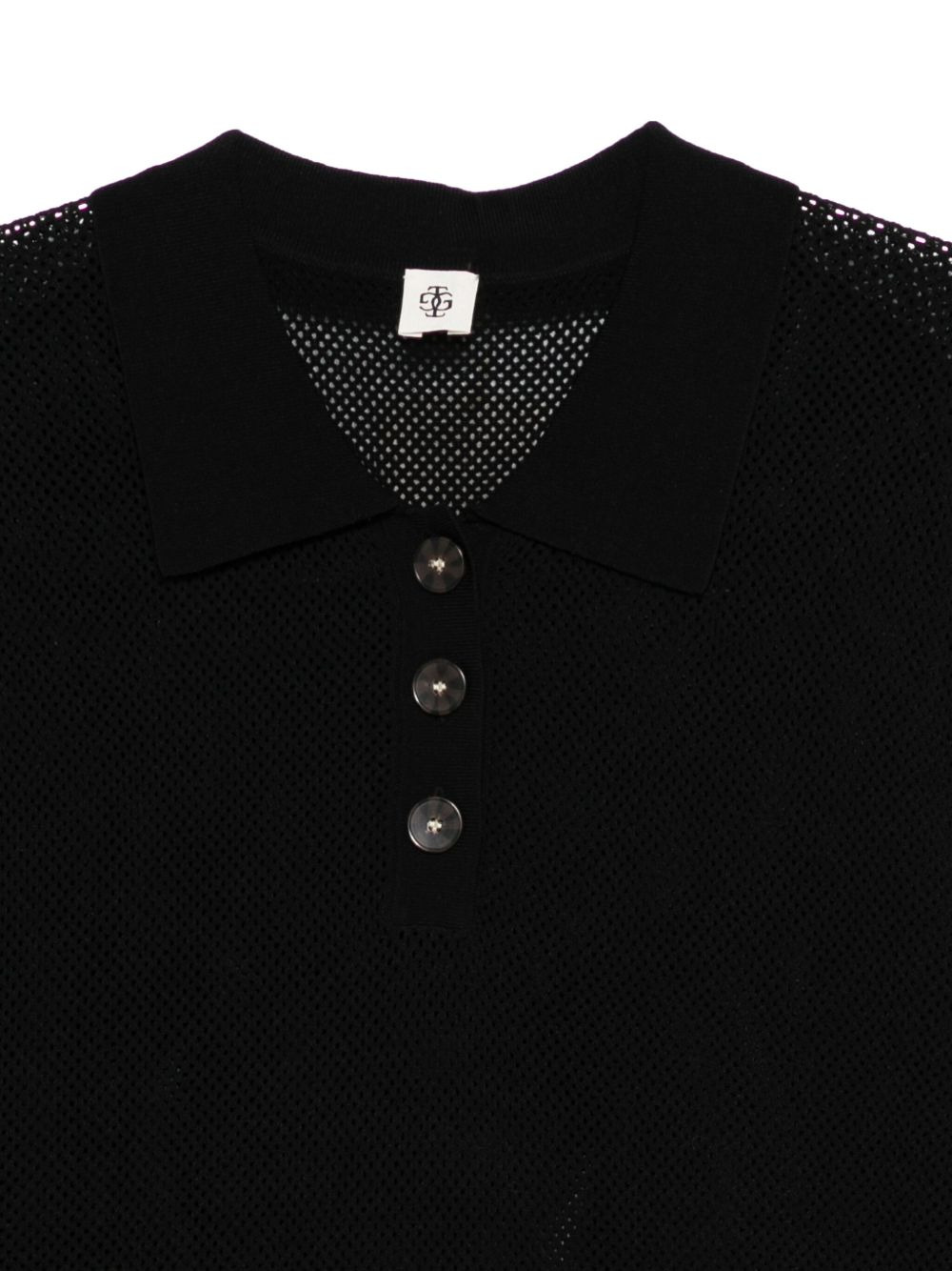 mesh polo top - 3