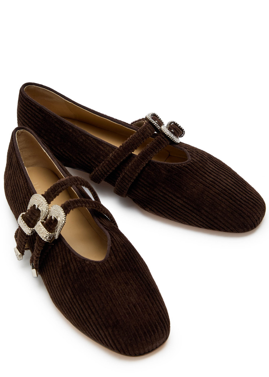 LE Monde Beryl Claudia Satin Ballet Flats - 3