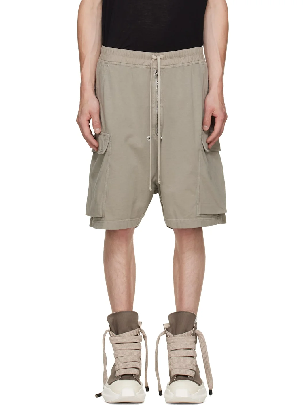 Taupe Tower Cargobela Shorts - 1