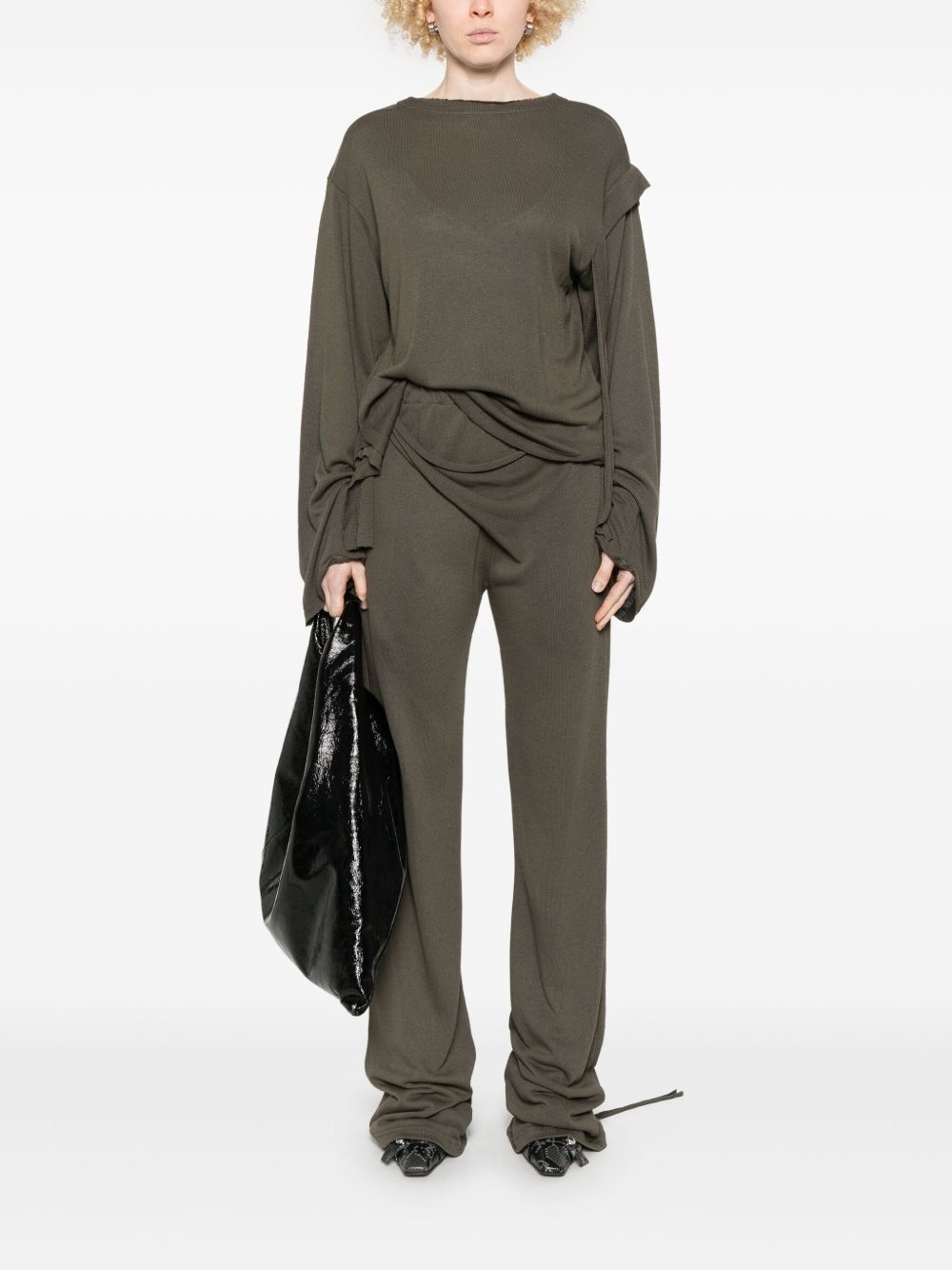 deconstructed-design trousers - 2