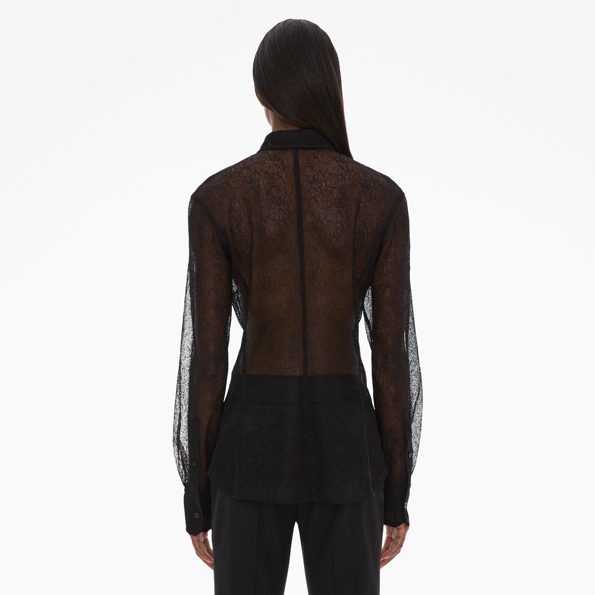 FITTED LACE SHIRT - 4