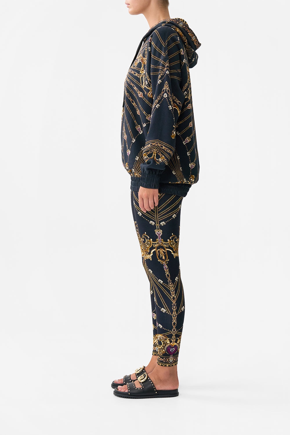 SILK BAND OVERSIZED HOODIE WITH POCKETS - 4