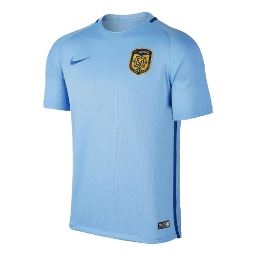 Men's Nike Soccer/Football Training Round Neck Short Sleeve Blue T-Shirt 889226-488 - 1