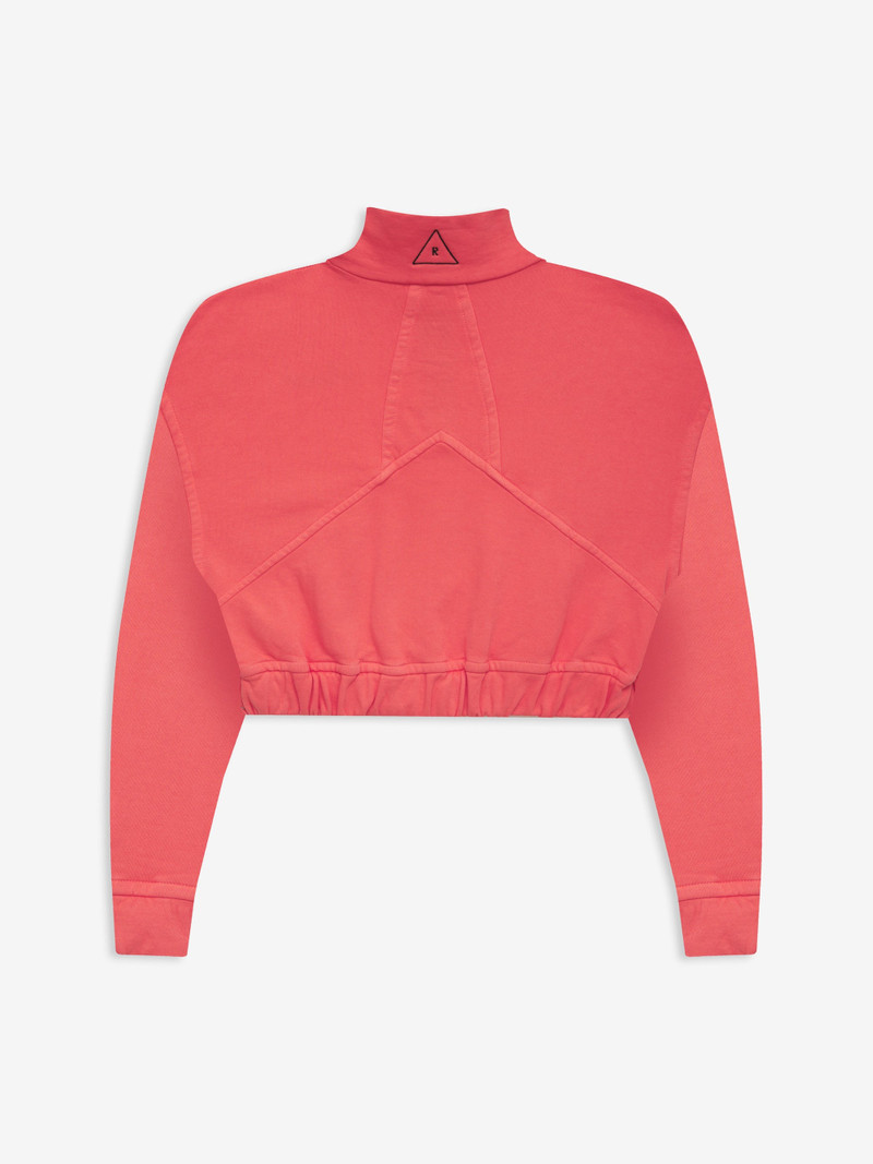 Rhude LOGO CROPPED QUARTER ZIP outlook
