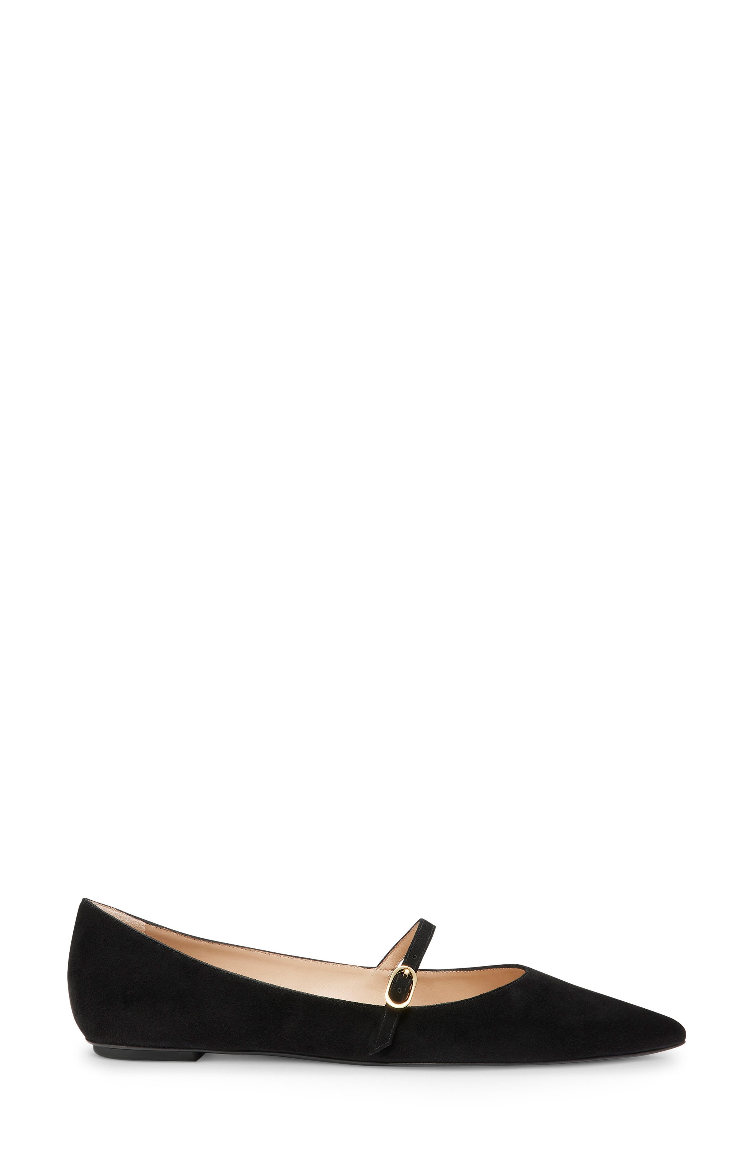 Stuart Weitzman Emilia Mary Jane Flat in Black/black at Nordstrom - 3