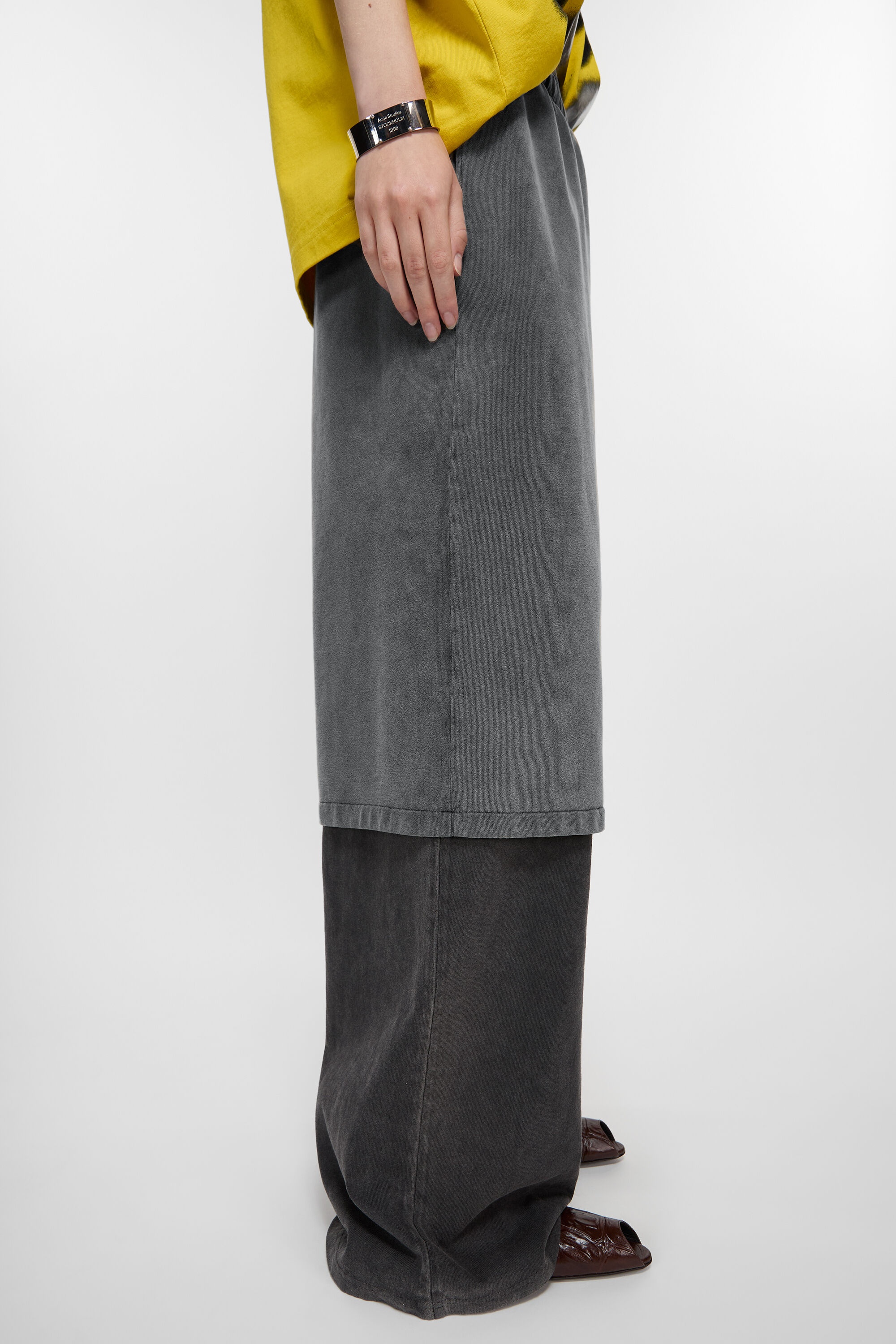 Layered trousers - Anthracite/black - 5
