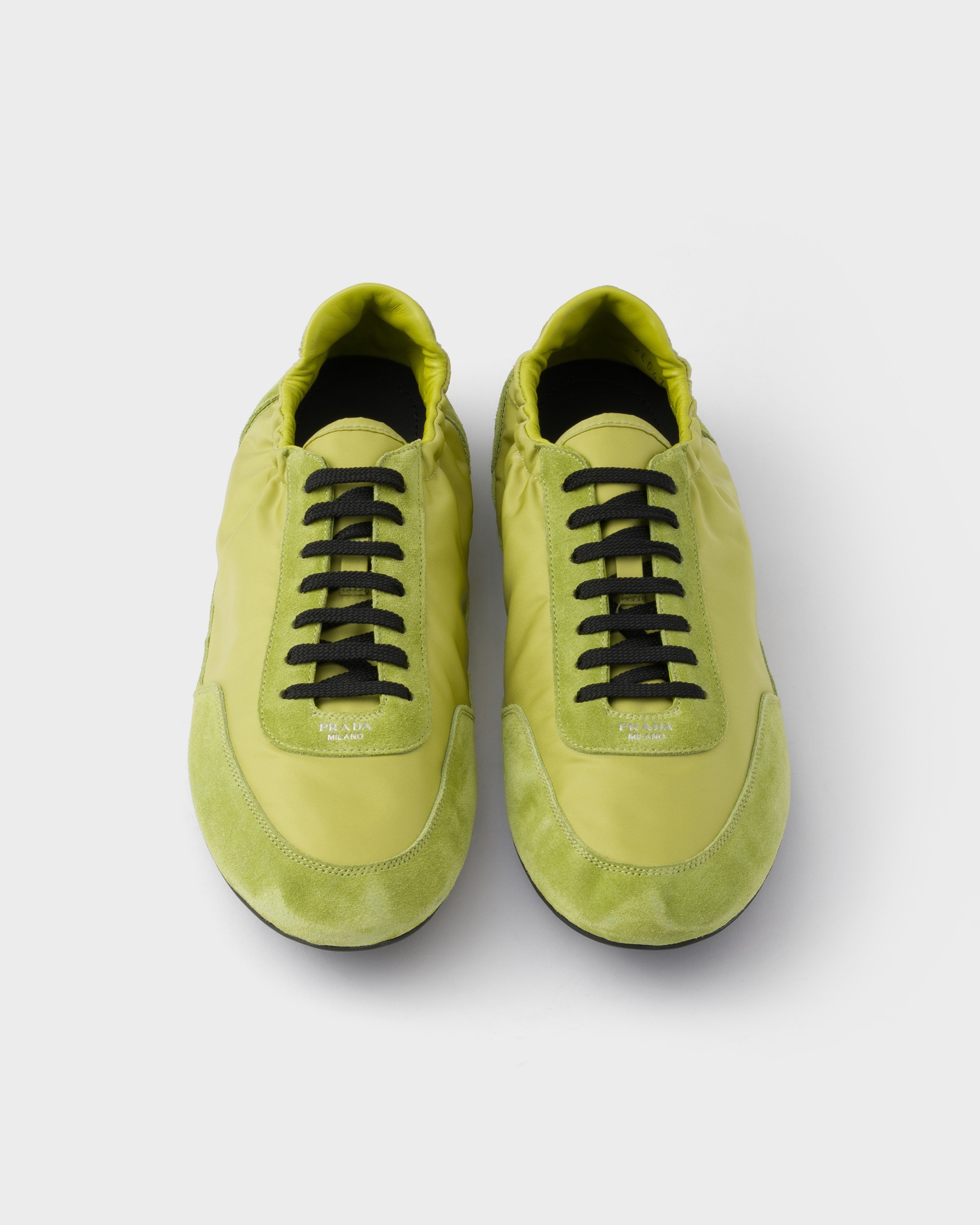 Collapse Re-Nylon and suede elasticized sneakers - 4