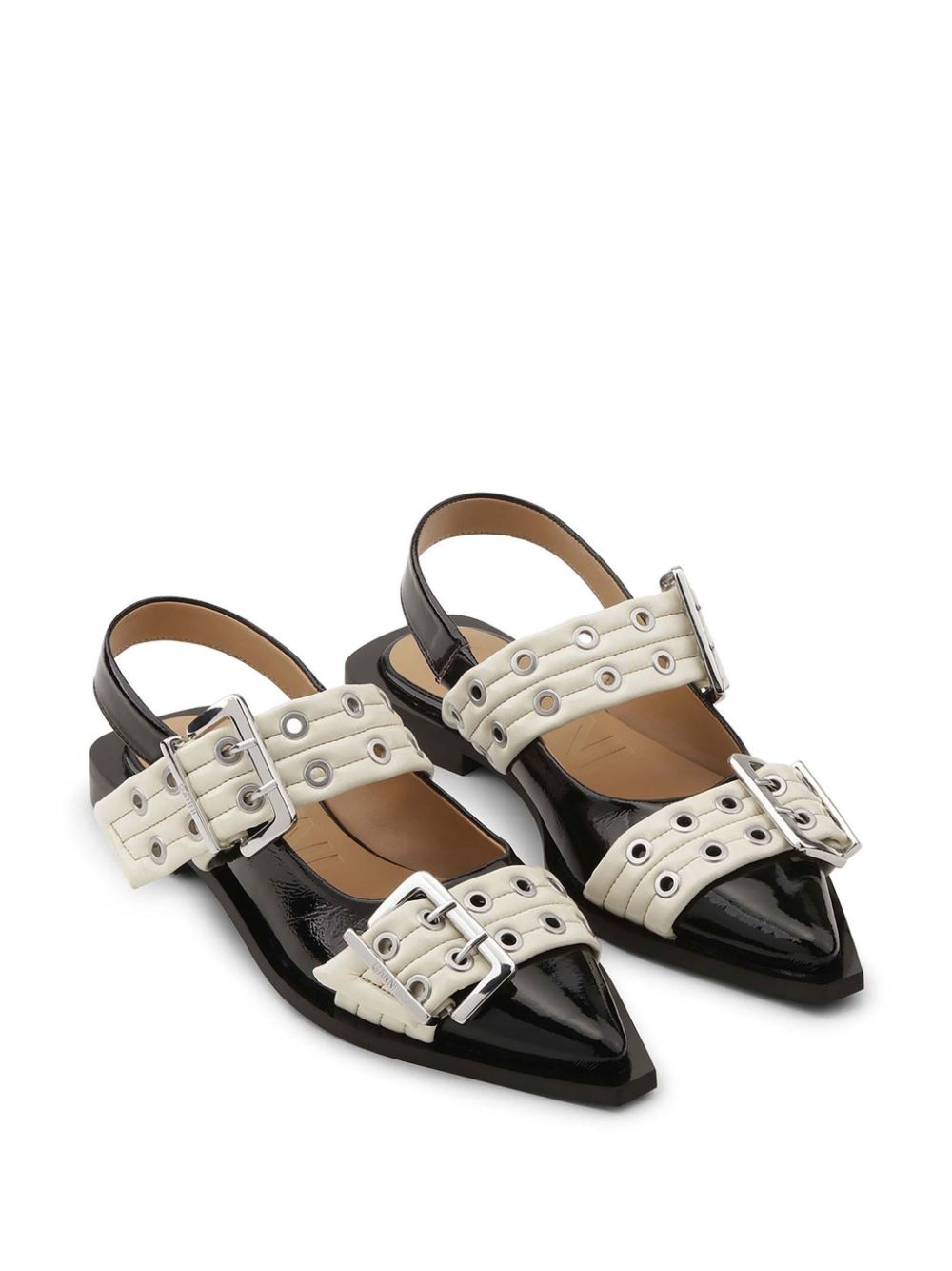 buckle-detail ballet flats - 2