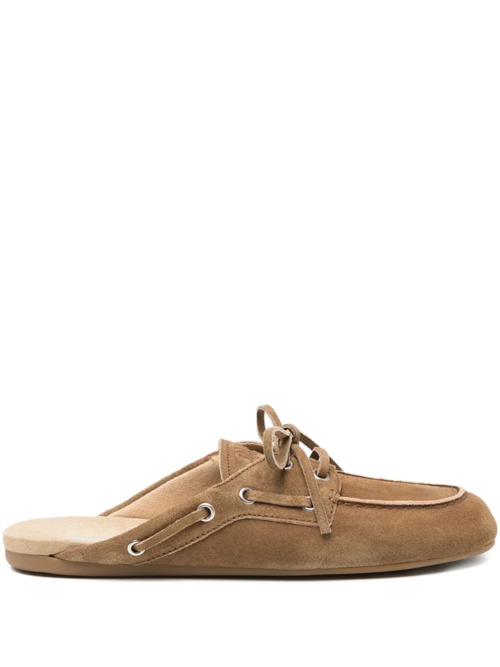 faded suede mules - 1