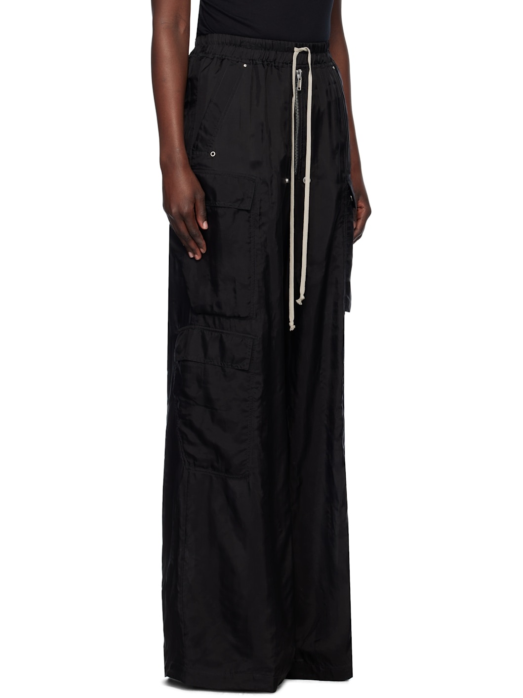 Black Hollywood Cargobelas Lounge Pants - 2