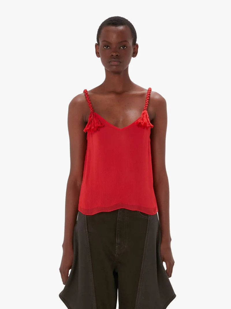 JW Anderson TASSEL STRAP CAMISOLE outlook