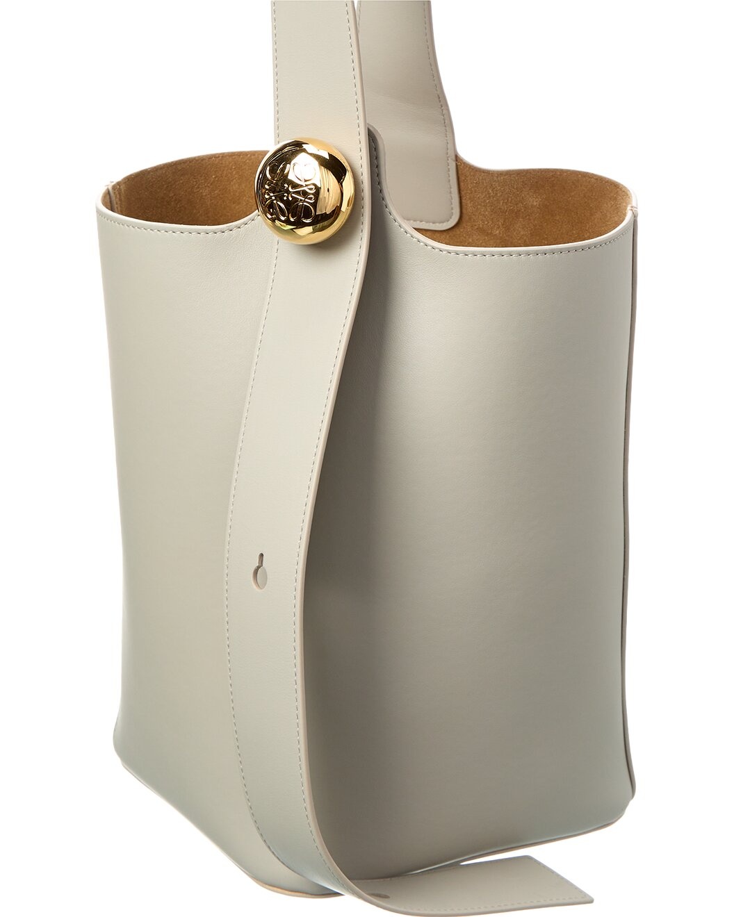 Loewe Pebble Mini Leather Bucket Bag - 3