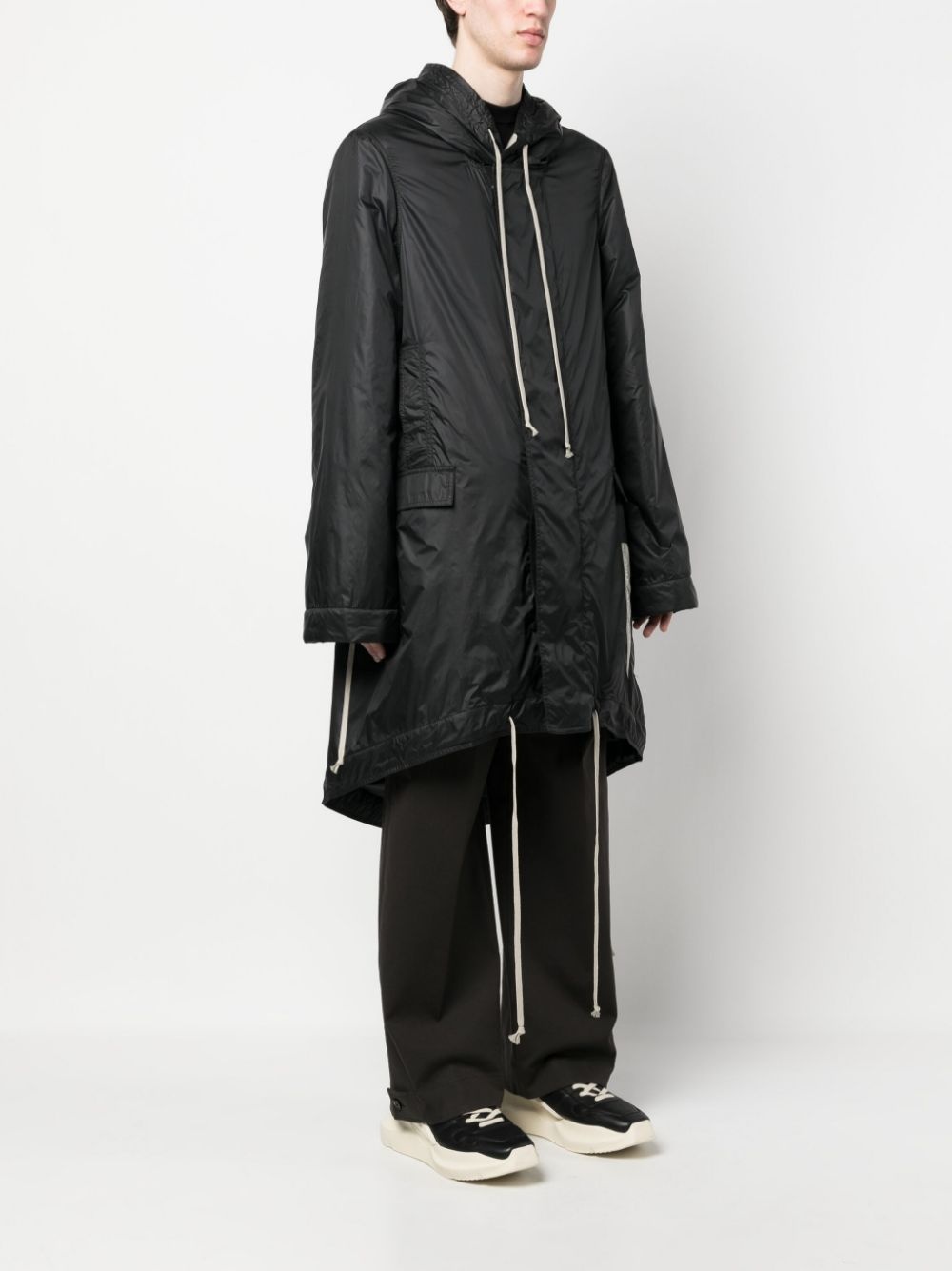 fishtail hooded raincoat - 3