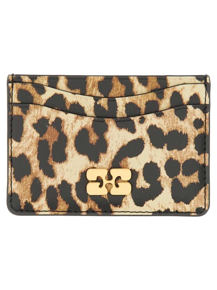 Ganni Women Card Holder With Animal Motif - 1