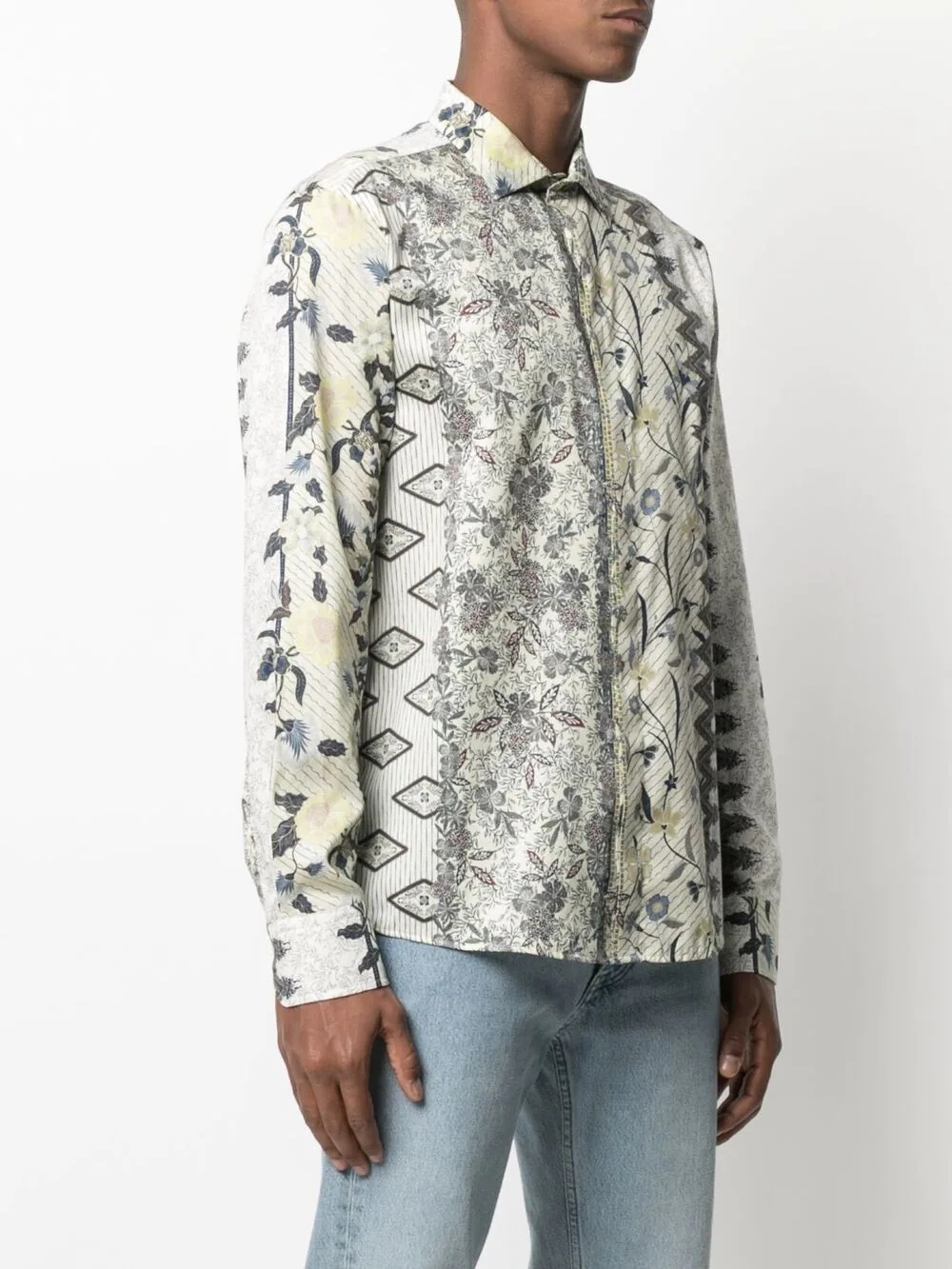 floral embroidered shirt - 3