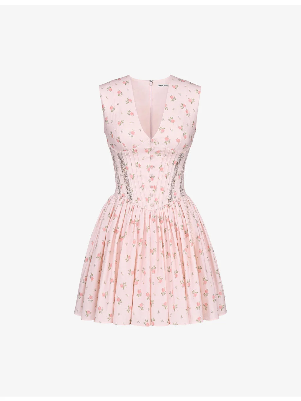 Carmel Floral-Print Stretch-Cotton Mini Dress - 1