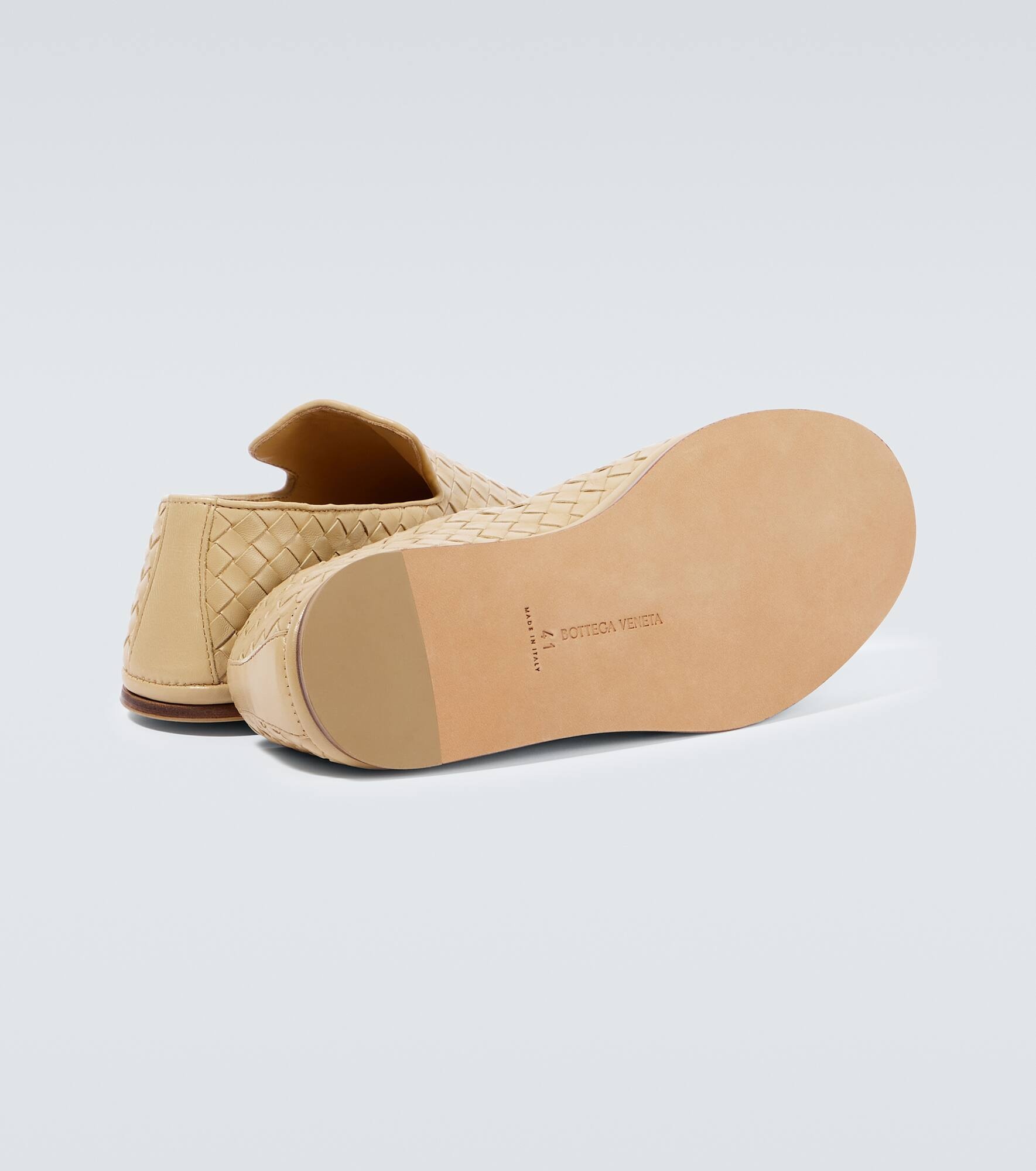 Intrecciato leather loafers - 7