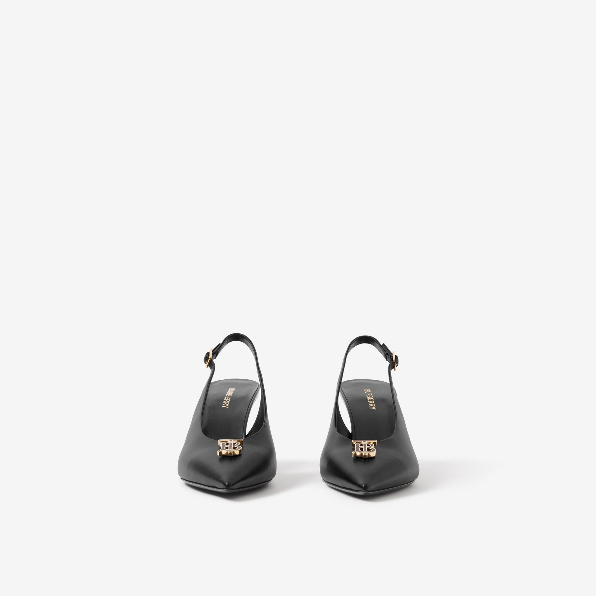 Monogram Motif Leather Slingback Pumps - 2