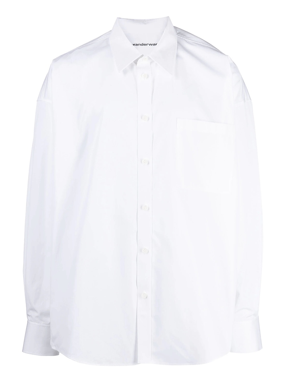 Button Down Logo Shirt In Cotton - 1
