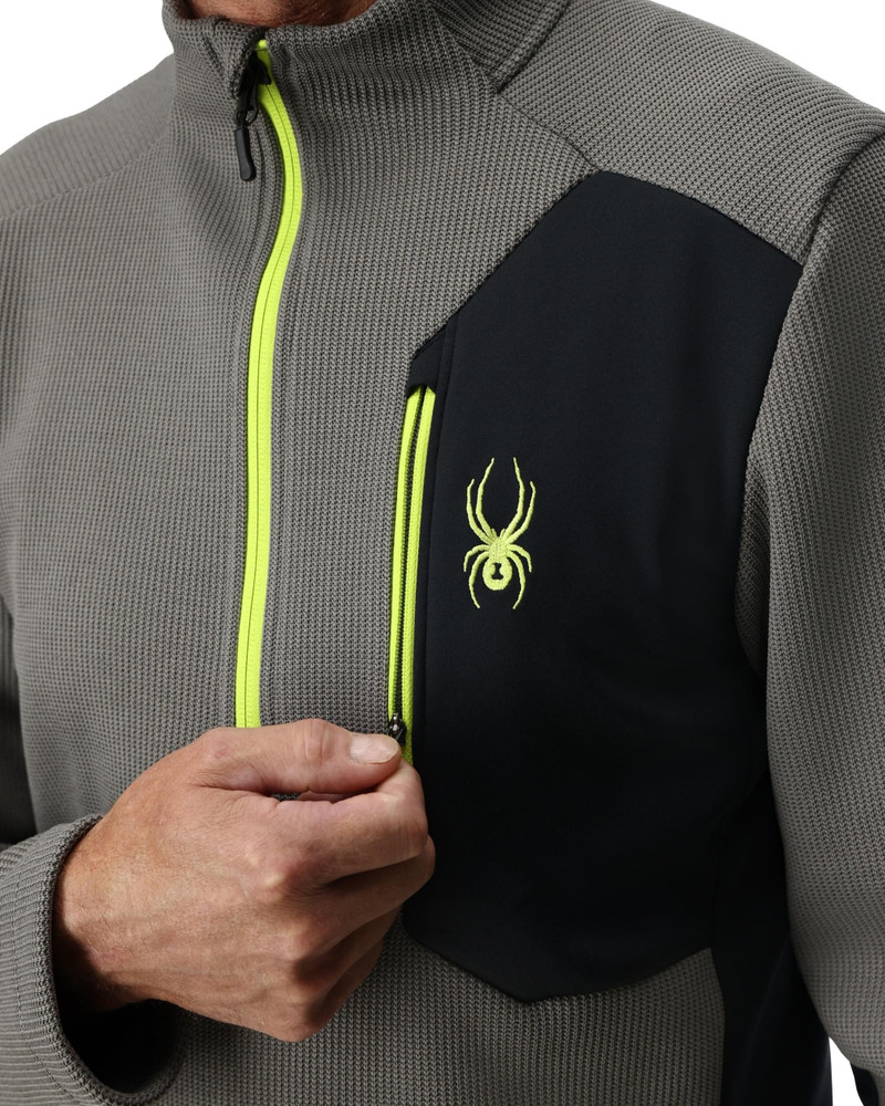 SPYDER Mens Bandit Half Zip Jacket - Storm outlook