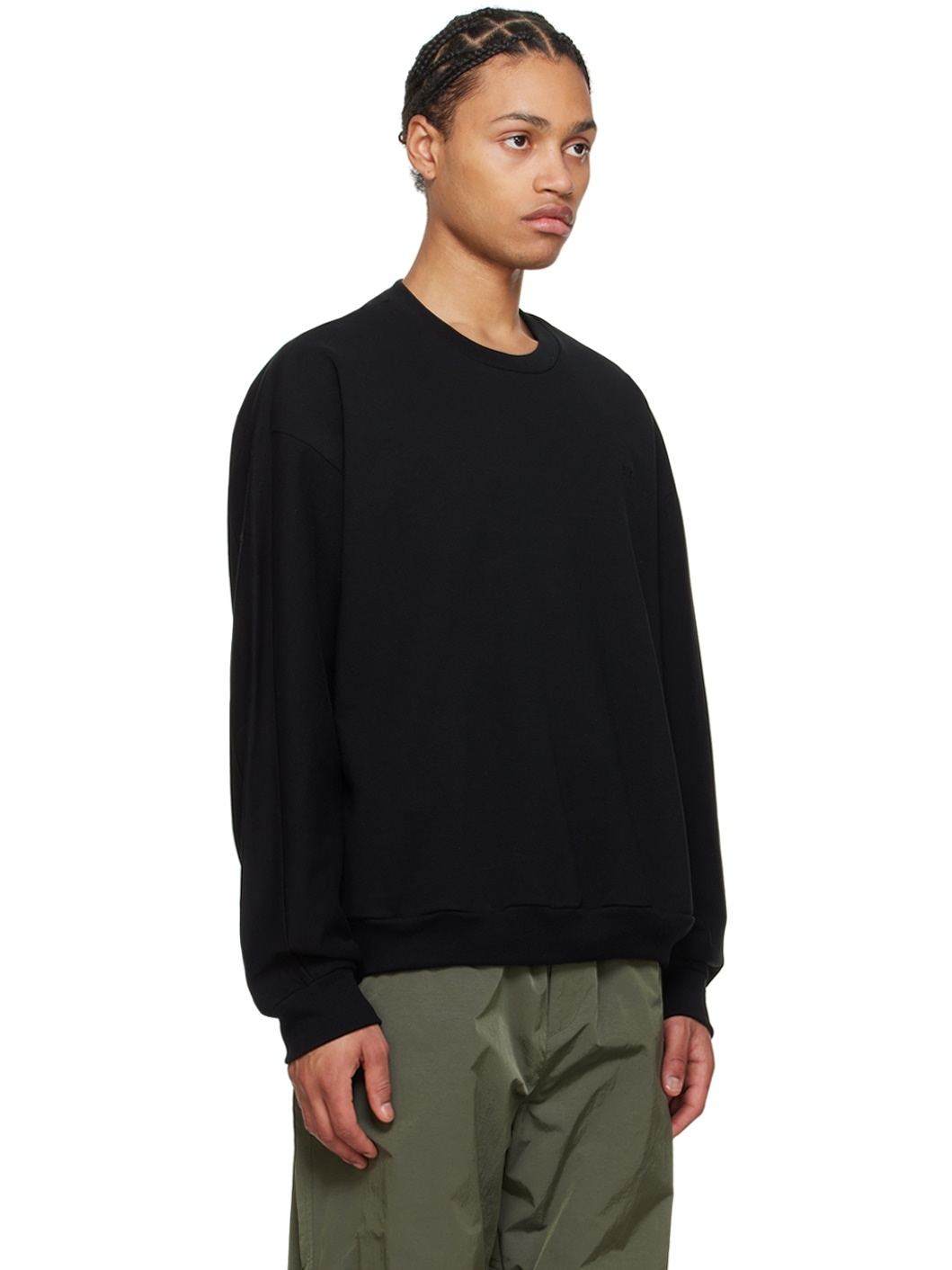 Black Embroidered Sweatshirt - 2
