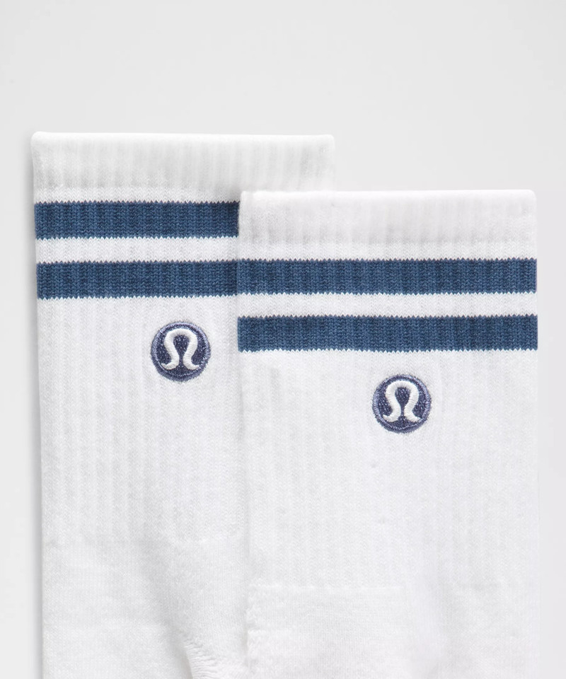 lululemon Unisex Daily Essential Quarter Socks *Stripe outlook
