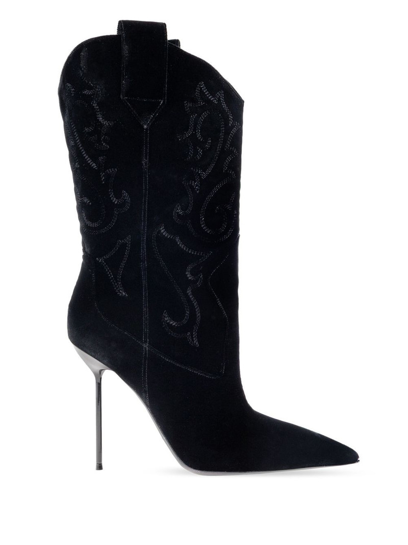 105mm Lidia embroidered heeled boots 1