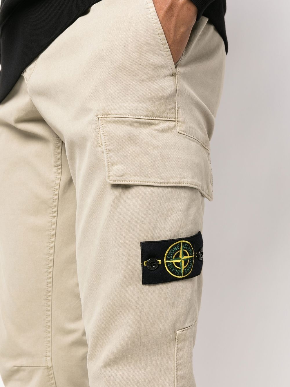 Compass-patch cargo trousers - 5