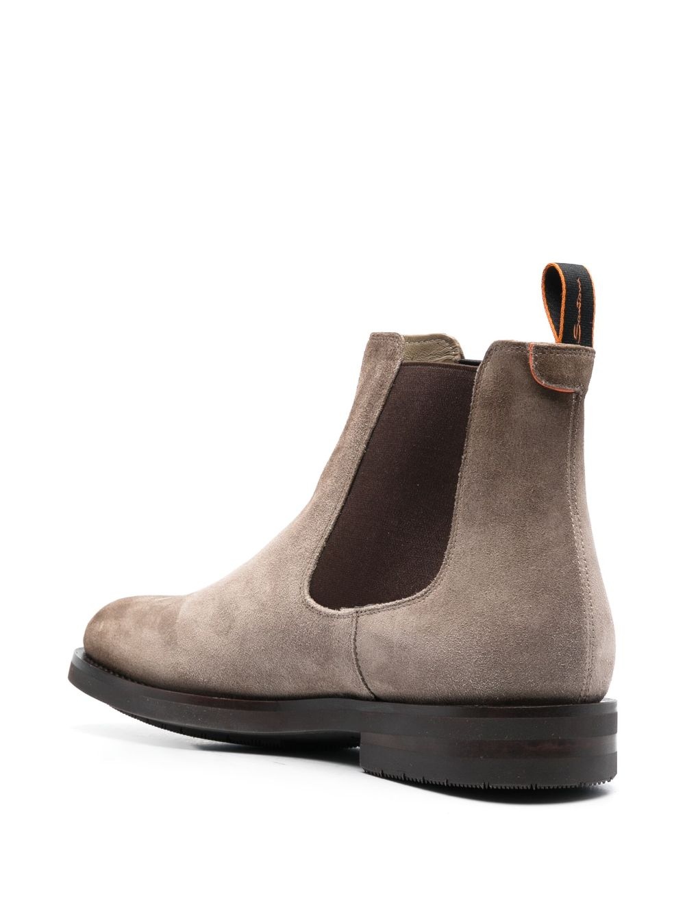 round-toe suede ankle boots - 3