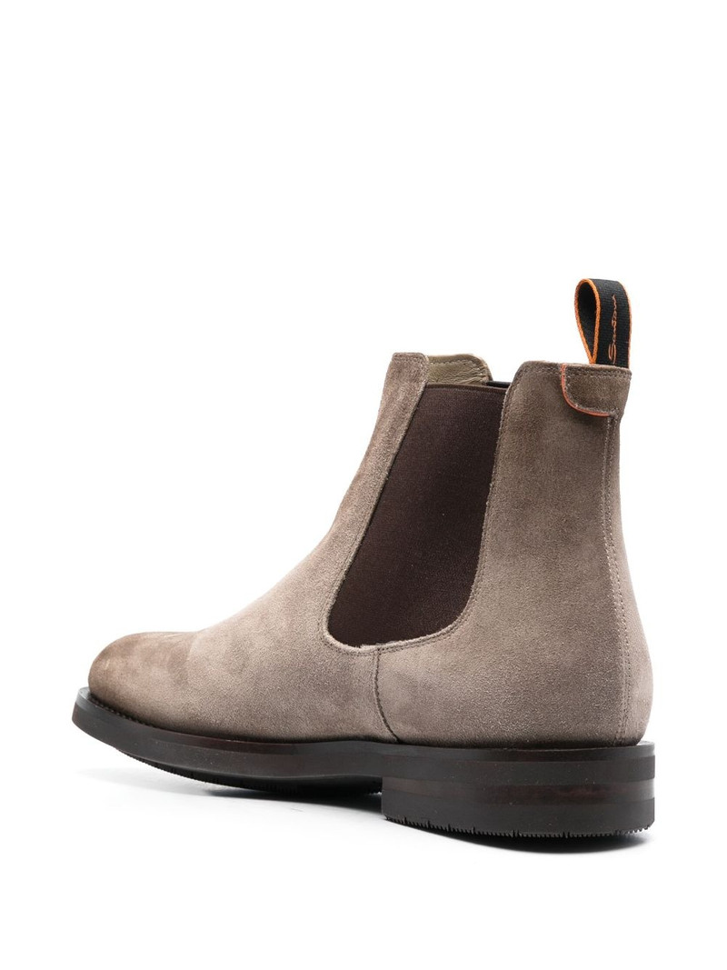 round-toe suede ankle boots 3