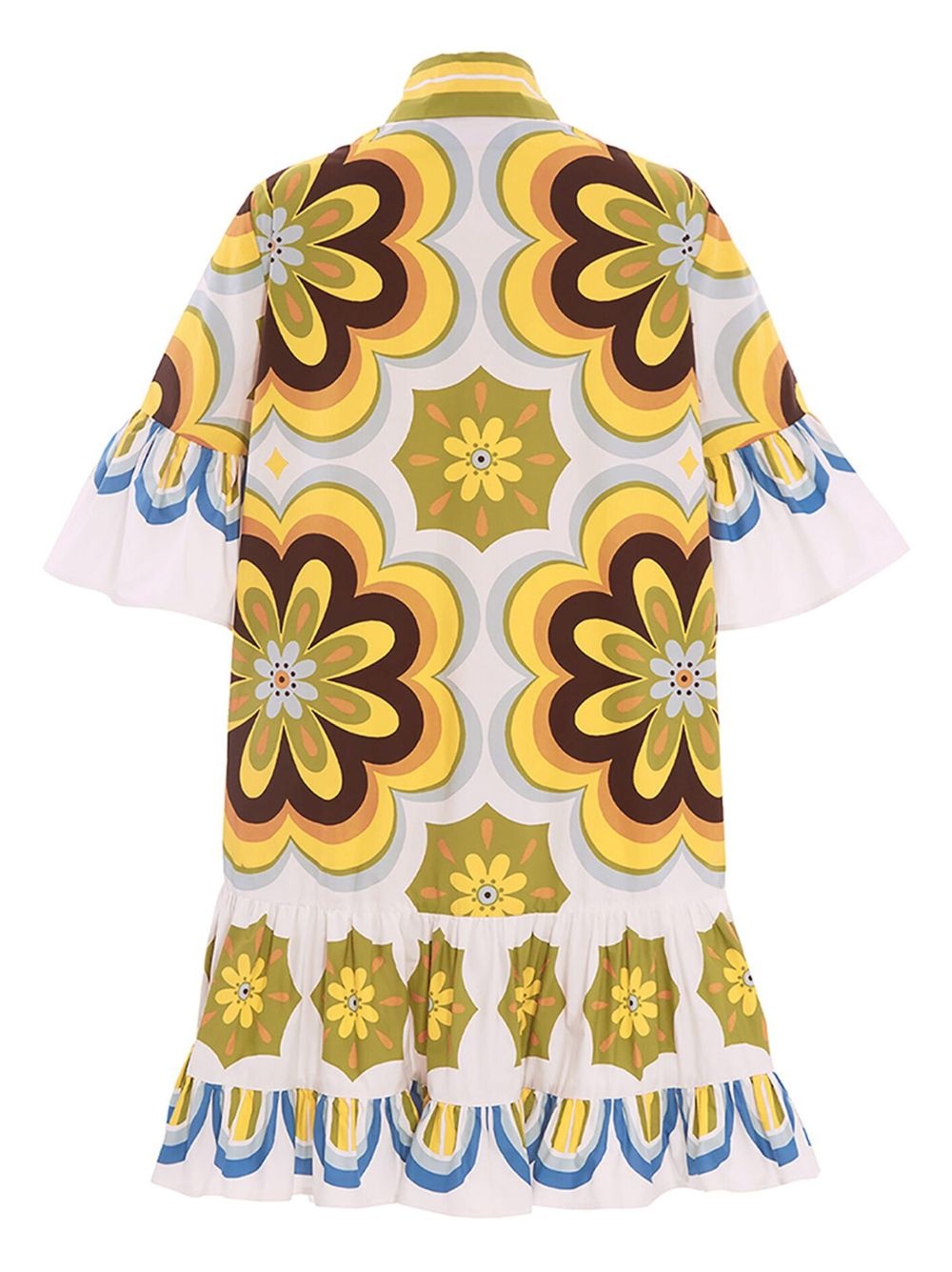 Choux geometric-print dress - 5