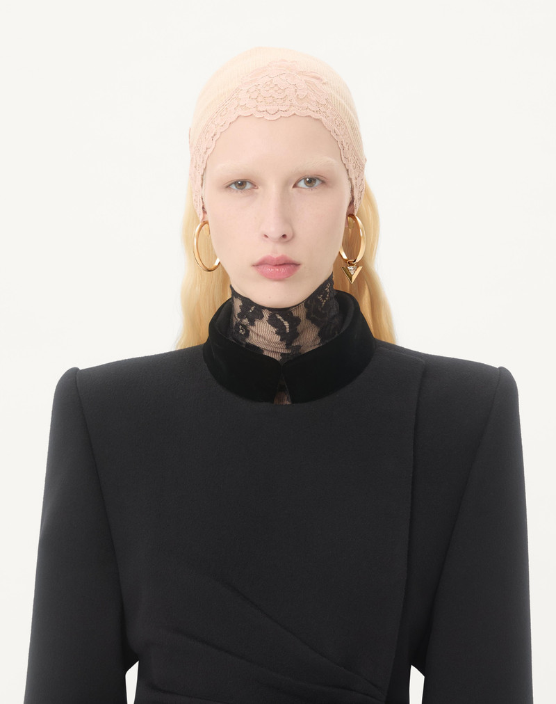 Valentino JE LES V METAL AND CRYSTAL HOOP EARRINGS outlook