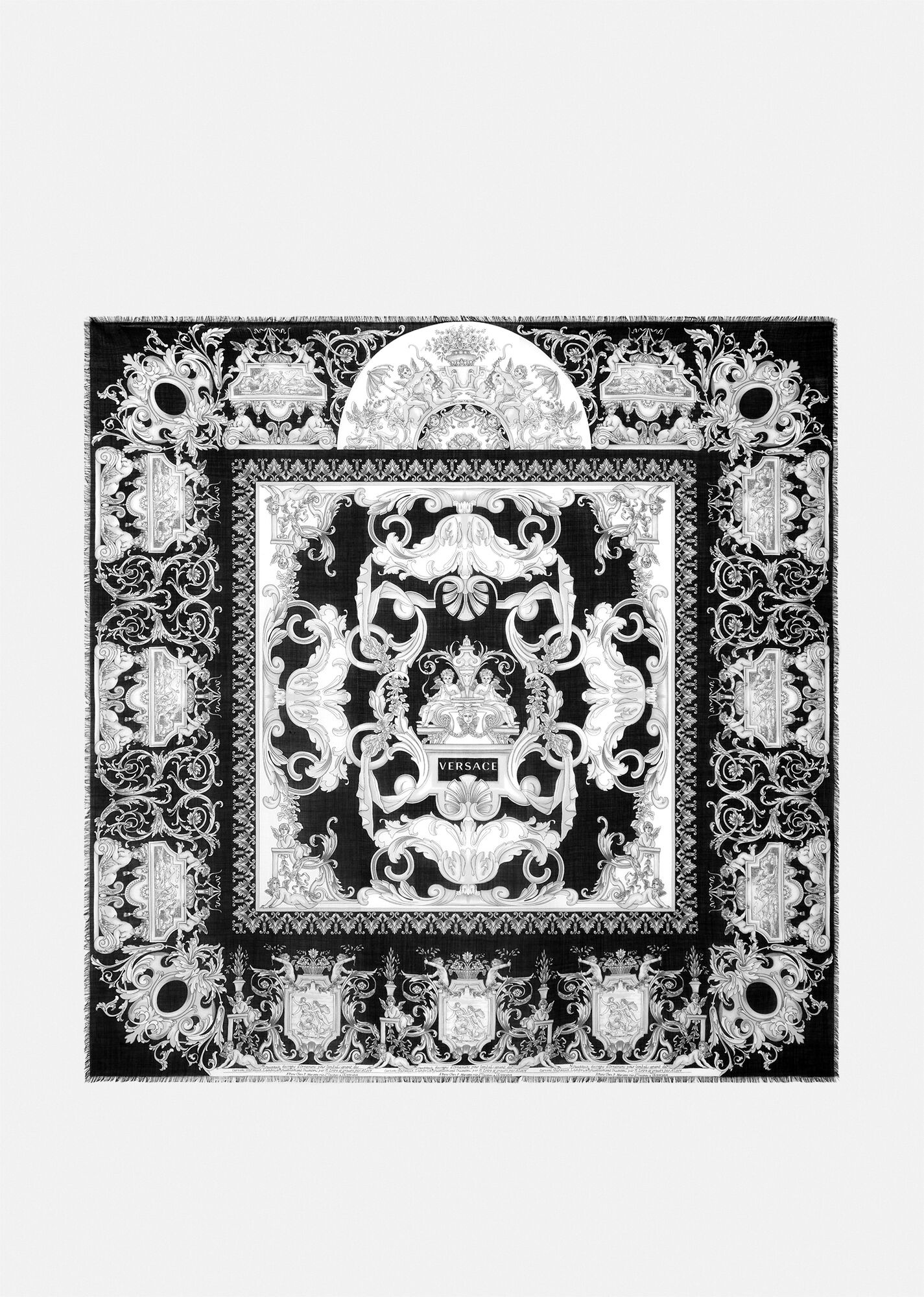 Silver Baroque Scarf - 1