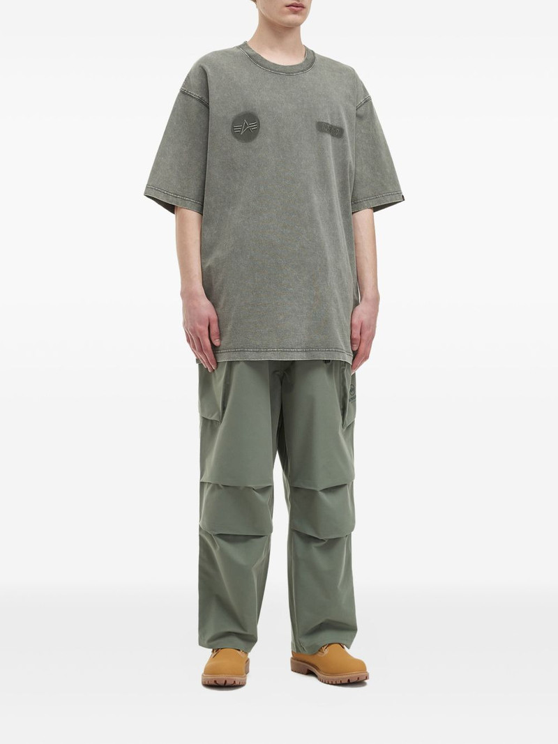 ALPHA INDUSTRIES logo-patch cotton T-shirt outlook