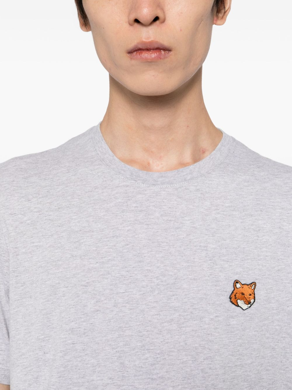 fox head patch T-shirt - 4