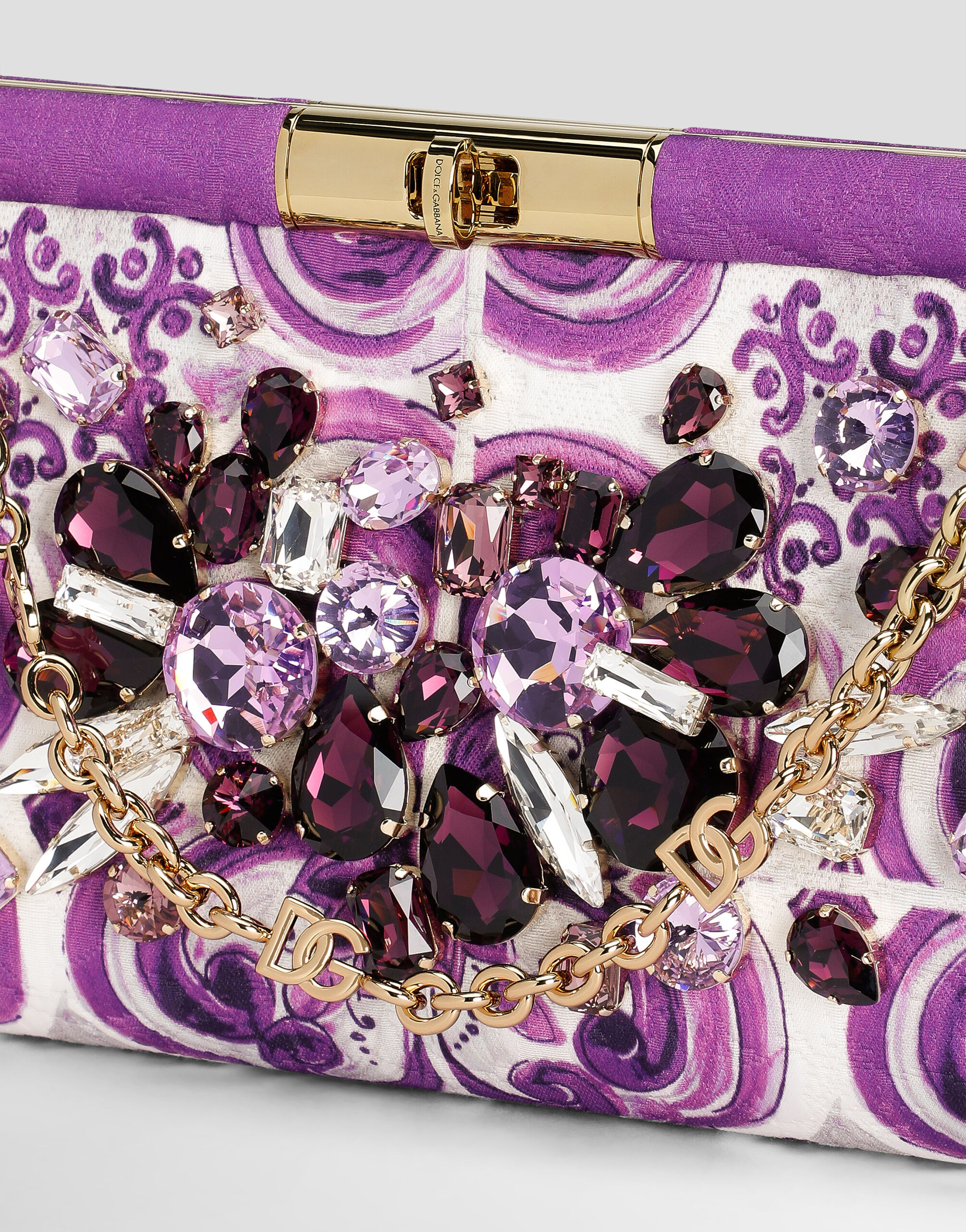 Brocade-print embroidered Marlene shoulder bag - 6