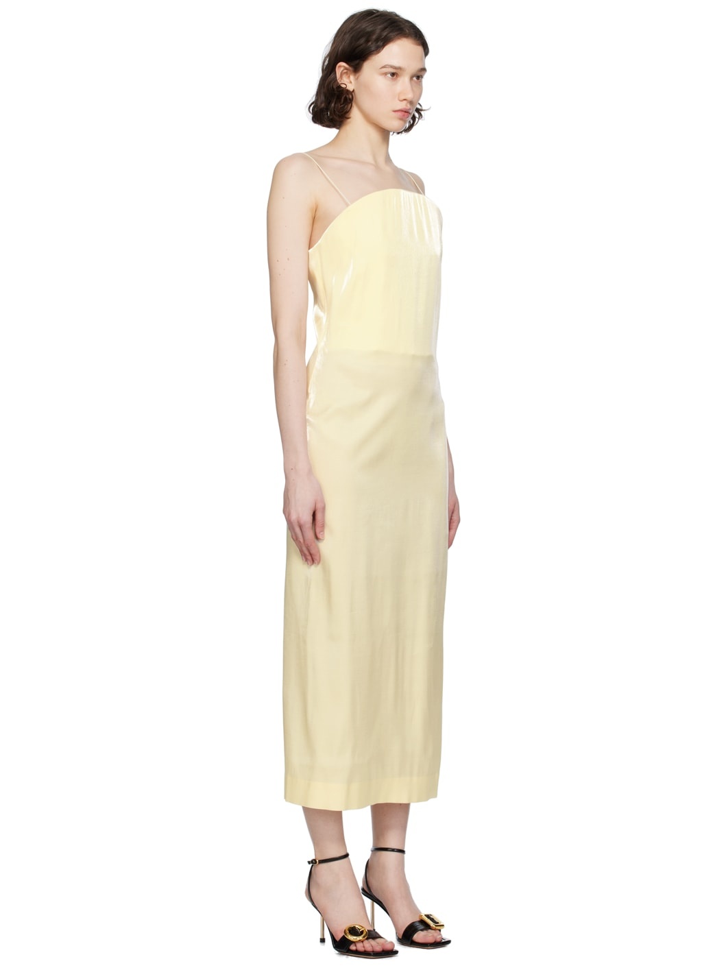 Yellow Les Sculptures 'La robe Carino' Midi Dress - 2