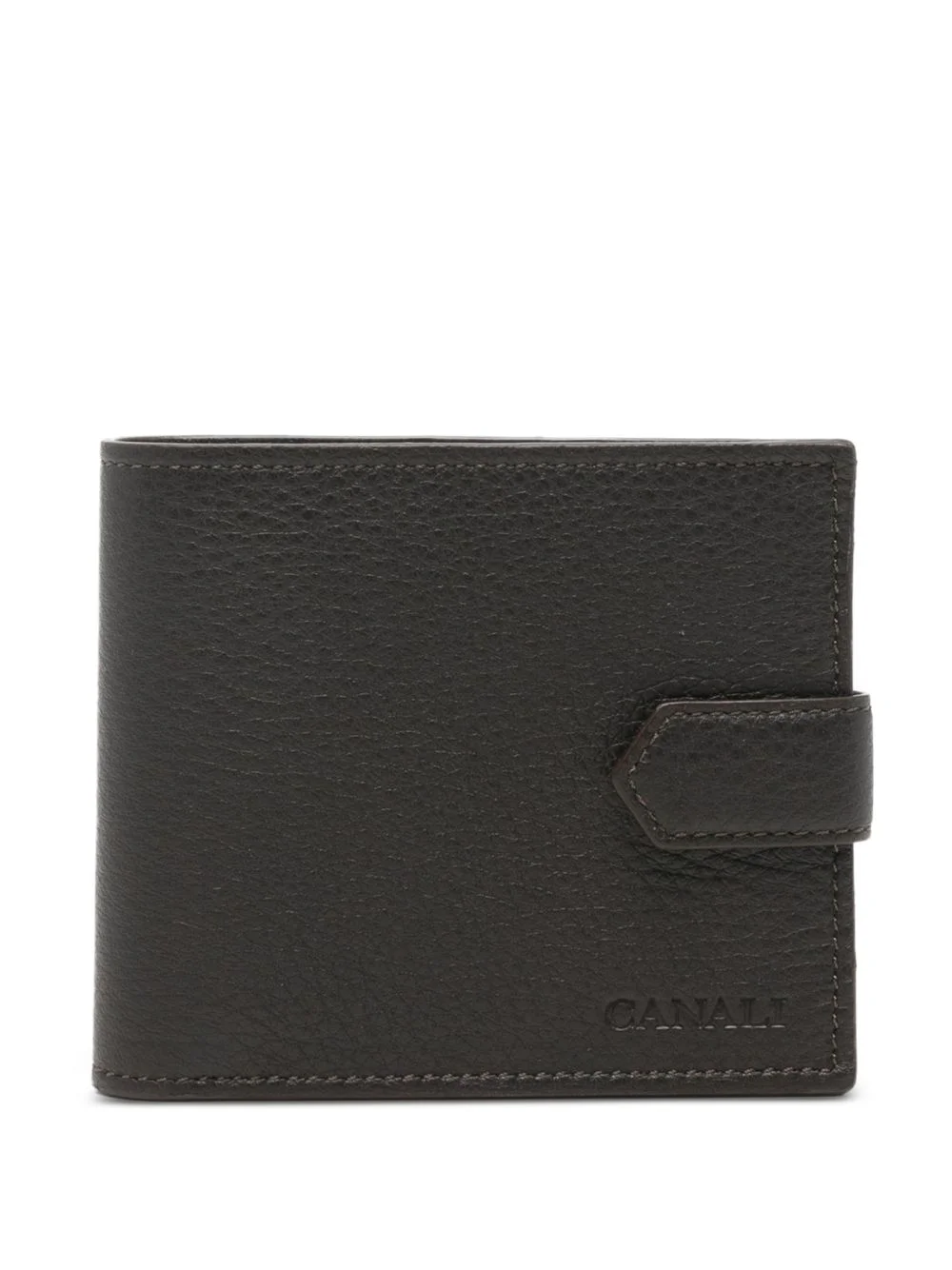 grainy-leather wallet - 1