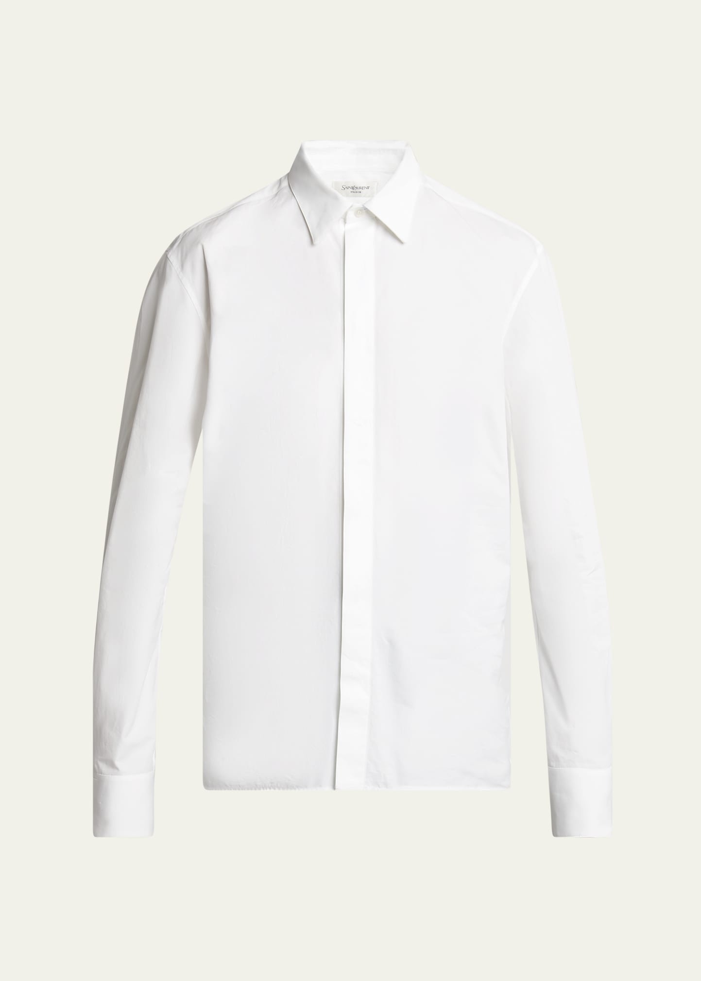 Men's Solid Cotton Sport Shirt - 1