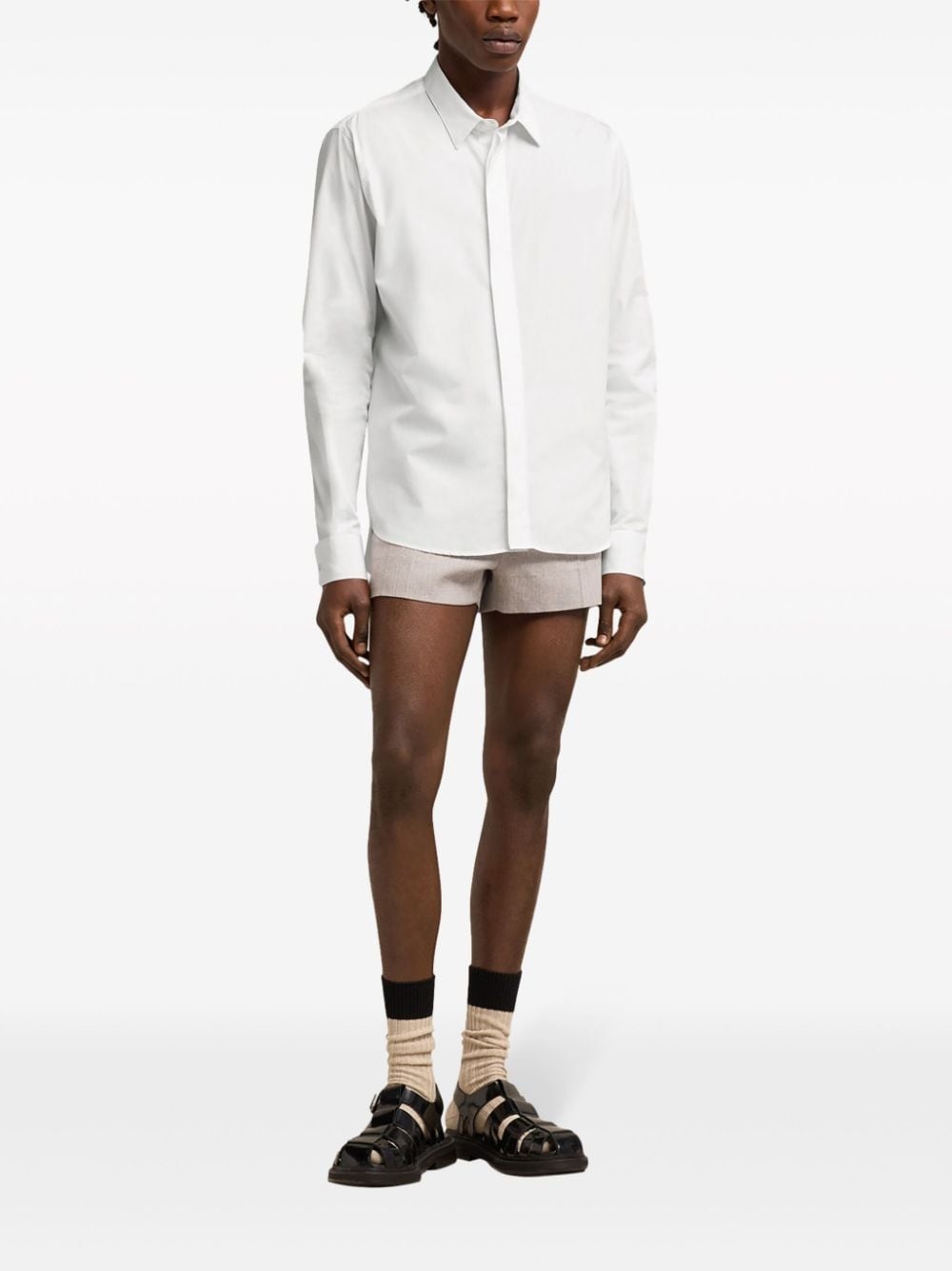Ami-de-Coeur-motif cotton shirt - 3