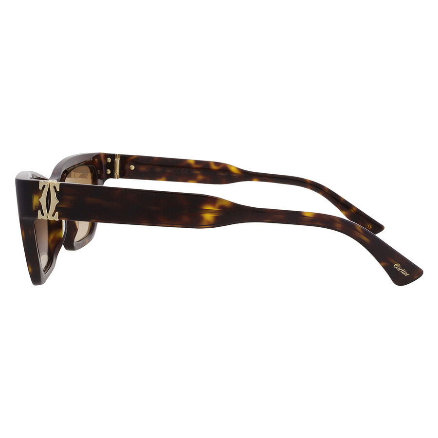 Cartier Brown Gradient Bronze Mirror Cat Eye Ladies Sunglasses CT0437S 002 53 - 4
