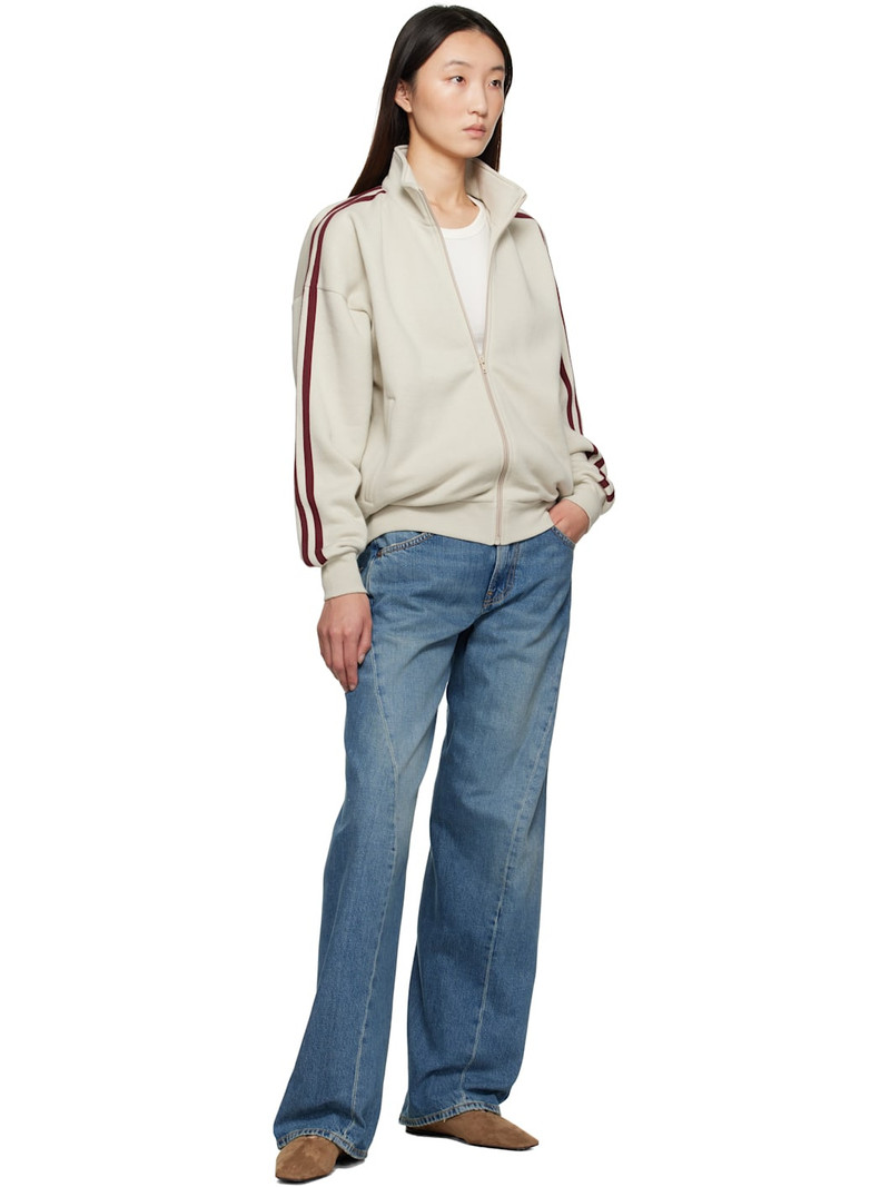6397 Blue Big Twisted Seam Jeans outlook