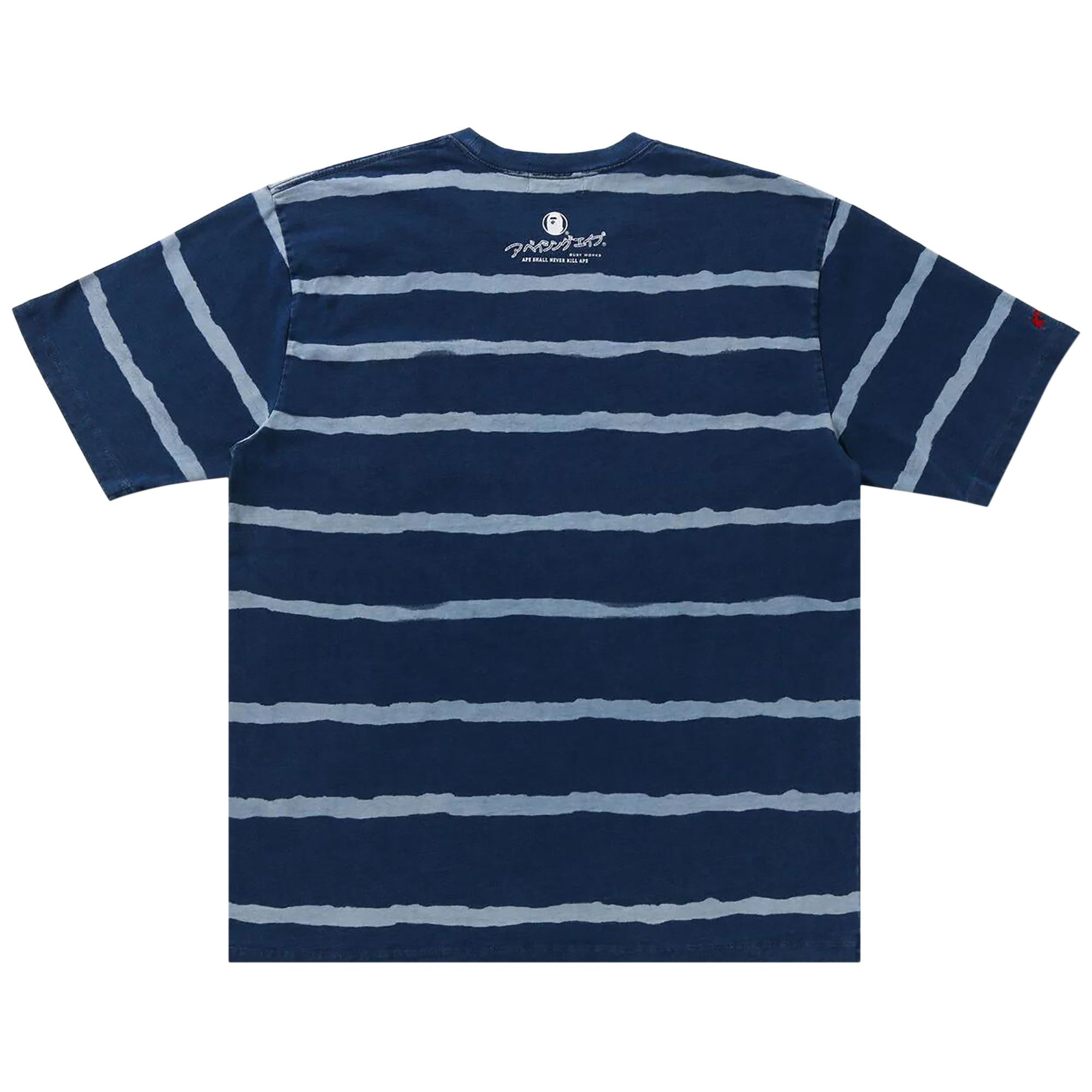 BAPE Discharge Print Relaxed Fit Tee 'Light Indigo' - 2