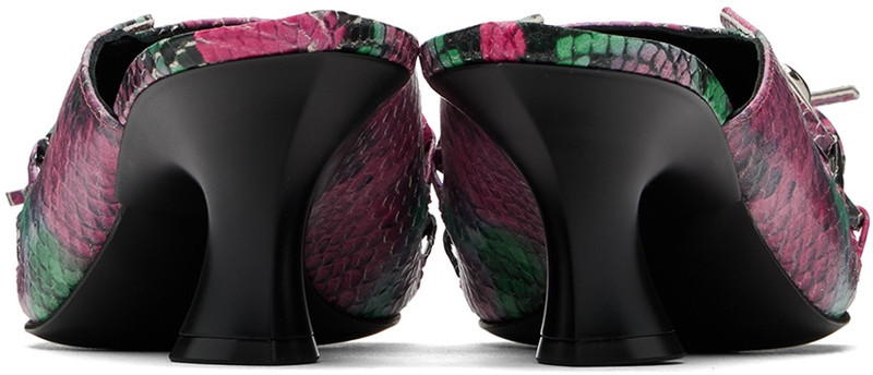 Acne Studios Multicolor Lace-Up Mules outlook