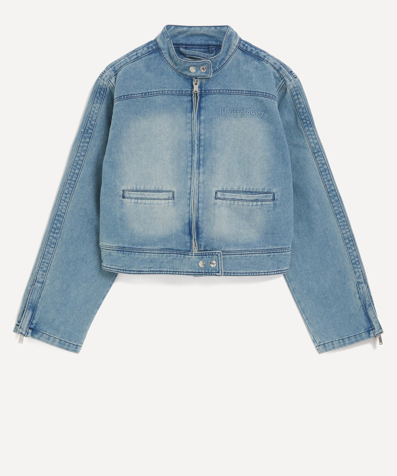 Take a Trip Mini Racer Denim Jacket - 1