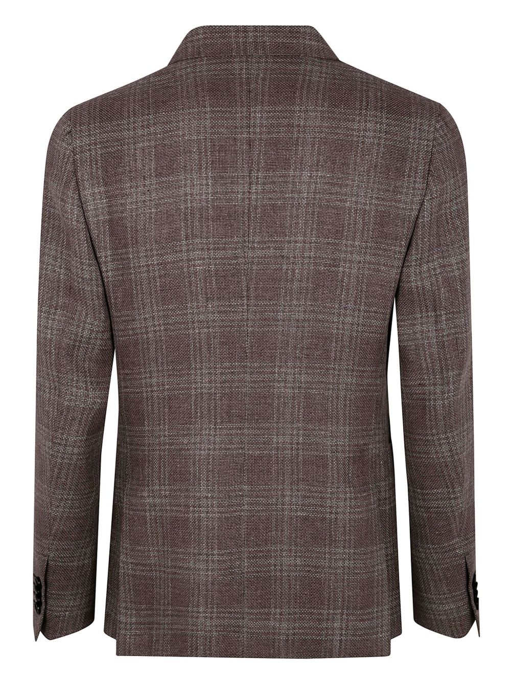 check-pattern blazer - 2