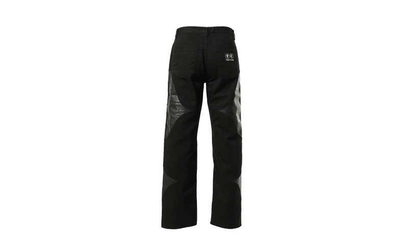 Thug Club TC Leather Washing Denim Pants "Black" outlook