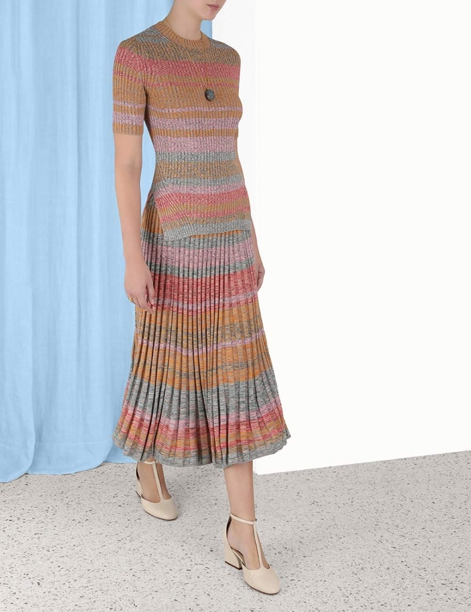 LUMINOSITY MOULINE SKIRT - 3
