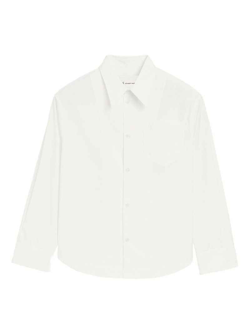 Ami De Coeur wide-fit pocket shirt 1